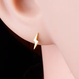 925 Silver Lightning Stud Earring Women Accessories