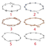 925 Silver Star Daisy PAN Bracelet for Women