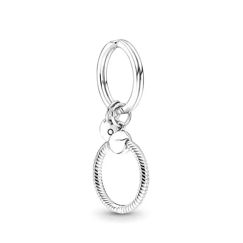 925 Silver Heart Shell Life Tree Key Chain Bracelet for Women's Wedding Gift