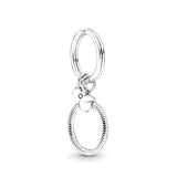 925 Silver Heart Shell Life Tree Key Chain PAN Bracelet