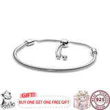 925 Silver Pan Bracelet Three Open Stretch Pan Bracelet Women Jewelry
