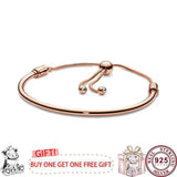 925 Silver Pan Bracelet Three Open Stretch Pan Bracelet Women Jewelry