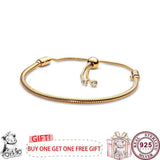 925 Silver Pan Bracelet Three Open Stretch Pan Bracelet Women Jewelry