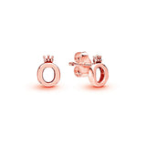925 Silver Pan Earrings Crown O-shaped Pan Earrings Women Wedding Gift Jewelry