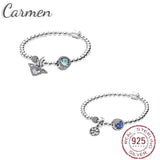 925 Silver Pando Charm Bracelet- Women's Jewelry Gift
