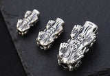 Vintage Sterling Silver Pixiu Beads Fengshui Wealth