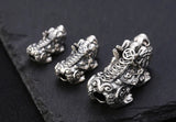 Vintage Sterling Silver Pixiu Beads Fengshui Wealth