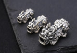 Vintage Sterling Silver Pixiu Beads Fengshui Wealth
