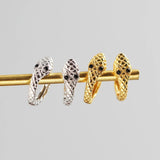 925 Silver Snake Eye Hoop Earring for Women