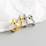 925 Silver Snake Eye Hoop Earring for Women