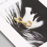 925 Silver Snake Eye Hoop Earring for Women
