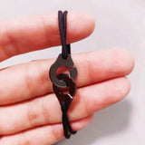 925 Silver R15 Handcuffs Bracelet on Cord Menottes Gift