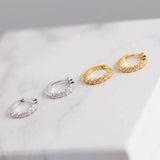 925 Silver Zirconia Hoop Earring for Women Party Wear