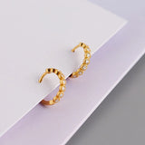 925 Silver Zirconia Hoop Earring for Women Party Wear