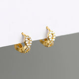 925 Silver Infinity Love Zirconia Hoop Earring