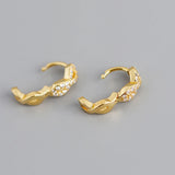 925 Silver Infinity Love Zirconia Hoop Earring