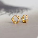 925 Silver Infinity Love Zirconia Hoop Earring