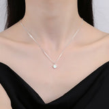 925 Silver Moonstone Pandent Necklace Heart Shape Wedding Jewelry