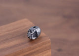 925 Silver Skull Bead Pendant PUNK Jewelry Skeleton Pendant