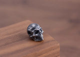 925 Silver Skull Bead Pendant PUNK Jewelry Skeleton Pendant
