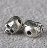 925 Silver Skull Beads Sterling Skeleton Loose Beads DIY Bracelet Punk Jewelry