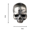 925 Silver Skull Beads Sterling Skeleton Loose Beads DIY Bracelet Punk Jewelry