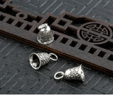 925 Silver Small Bell Charm Good Luck Cloud Pendant