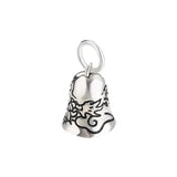 925 Silver Small Bell Charm Good Luck Cloud Pendant