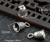 925 Silver Small Bell Charm Good Luck Cloud Pendant