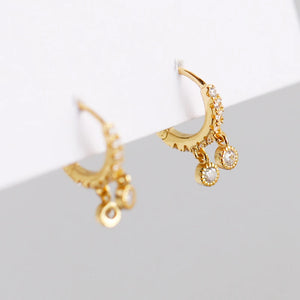 925 Silver Zirconia Hoop Earring for Women