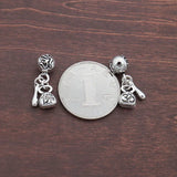 925 Silver Tibetan Charm Vintage 925 Sterling Buddhist Jewelry Charm