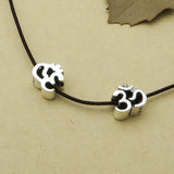 925 Silver Tibetan OM Beads Sterling Silver Buddhist OM Jewelry Beads