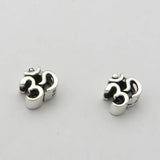 925 Silver Tibetan OM Beads Sterling Silver Buddhist OM Jewelry Beads