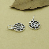 925 Silver Tibetan OM Charm DIY Bracelet Charm
