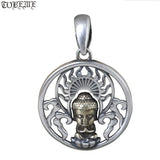 925 Silver Tibetan Buddha Statue Pendant