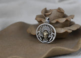 925 Silver Tibetan Buddha Statue Pendant