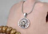 925 Silver Tibetan Buddha Statue Pendant