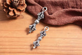925 Silver Tibetan Six Words Dorje Pendant