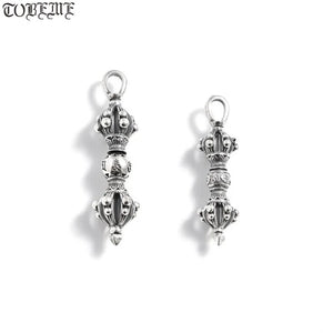 925 Silver Tibetan Six Words Dorje Pendant