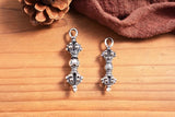 925 Silver Tibetan Six Words Dorje Pendant