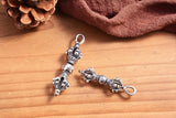925 Silver Tibetan Six Words Dorje Pendant