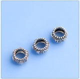 925 Silver Tibetan Six Words Large Hole Beads