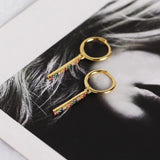 925 Silver Multicolor Zirconia Hoop Earring Delicate Ear Oorbellen