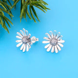 925 Silver Daisy Stud Earring for Women Baby Kid
