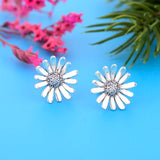 925 Silver Daisy Stud Earring for Women Baby Kid