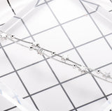 925 Sterling Silver Double Layer Star Beads Bracelet for Women Girl