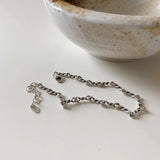 925 Silver Twist Chain Bracelet for Women Lady Gift