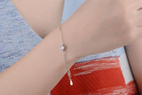 925 Sterling Silver CZ Bracelet for Women Wedding Party Gift