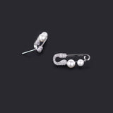 925 Sterling Silver Pearl Stud Earrings Wedding Jewelry