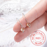 925 Sterling Silver Square Stud Earrings Wedding Jewelry Gift